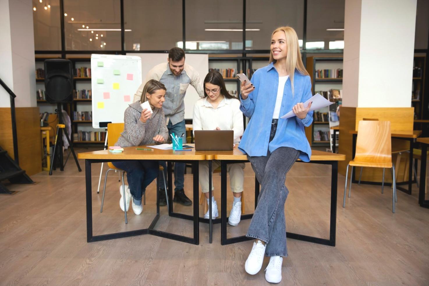 Modern office building in Daegu financial district